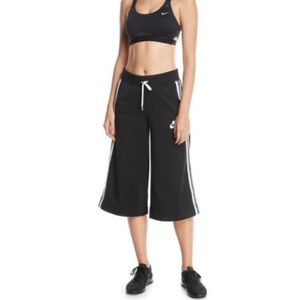 XL Adidas Cropped Drawstring Track Pants Racer